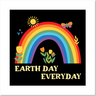 Earth Day Everyday Rainbow Posters and Art